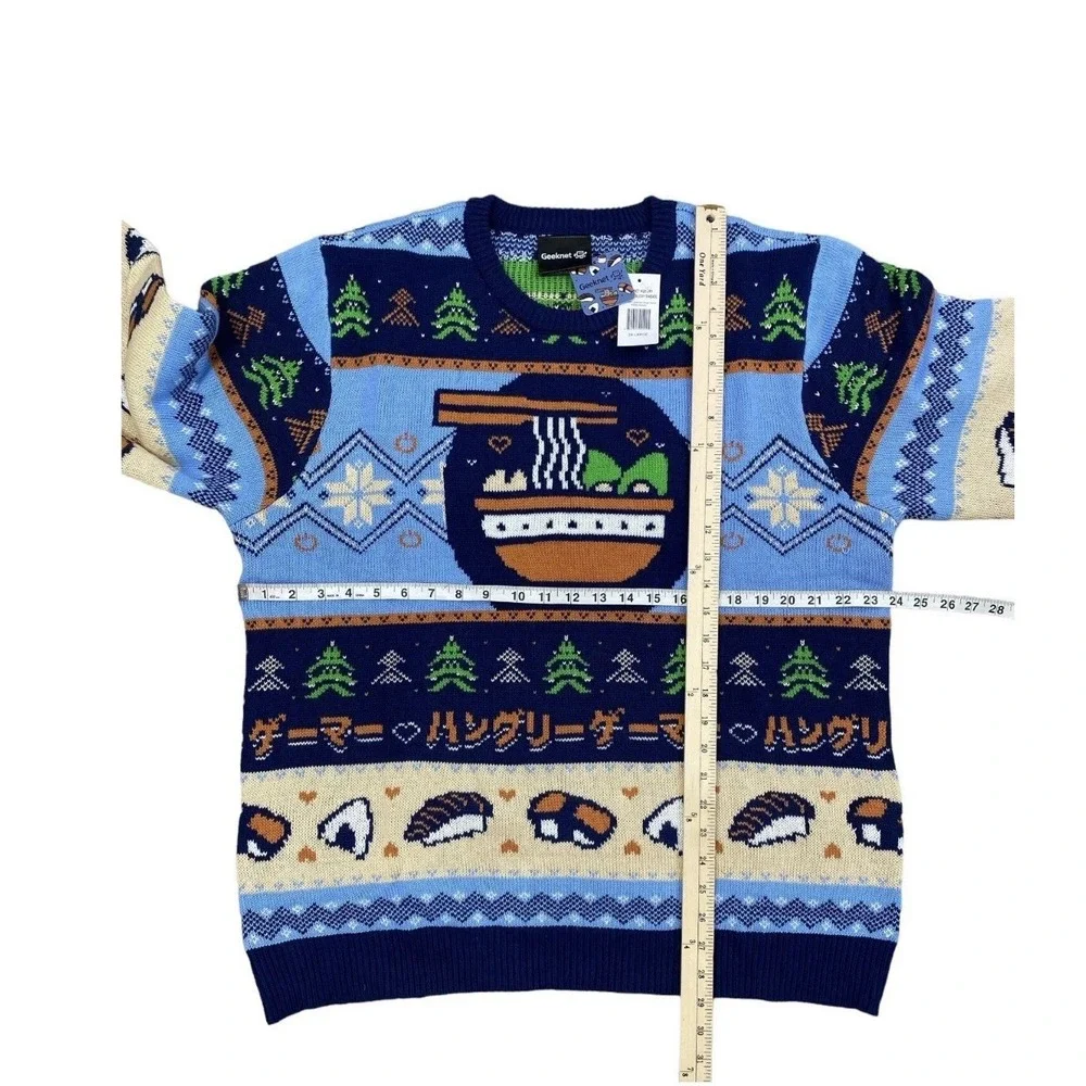 Hunger Games Geeknet Ugly Holiday Sweater 2XL Blue Long Sleeves Crew‎ Neck NWT